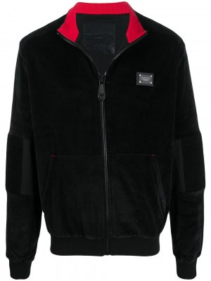 Спортивная куртка на молнии Philipp Plein. Цвет: черный