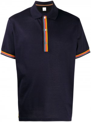 Рубашка-поло с короткими рукавами PAUL SMITH. Цвет: синий