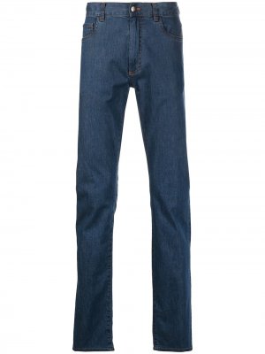 Прямые джинсы Canali. Цвет: синий
