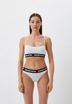 Бюстгальтер Moschino Underwear. Цвет: белый