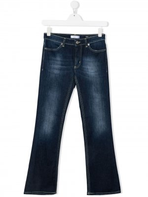 Расклешенные джинсы средней посадки Dondup Kids. Цвет: синий