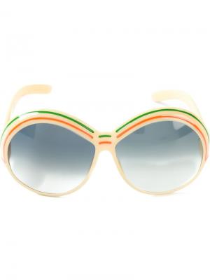 Солнцезащитные очки в круглой оправе pre-owned Christian Dior. Цвет: нейтральные цвета