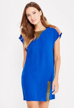 Платье Sisley. Цвет: синий