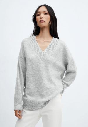 Пуловер Mango. Цвет: серый