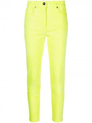 Укороченные джинсы Fluorescent с завышенной талией Etro. Цвет: желтый