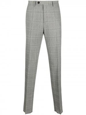 Клетчатые брюки строгого кроя Vivienne Westwood. Цвет: серый
