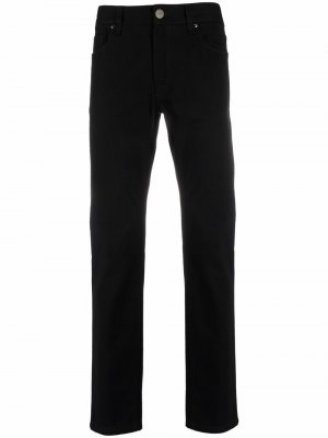 Прямые брюки с логотипом FF Fendi. Цвет: черный