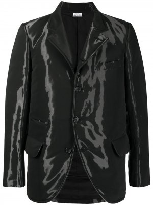 Однобортный пиджак Comme Des Garçons Homme Deux. Цвет: черный