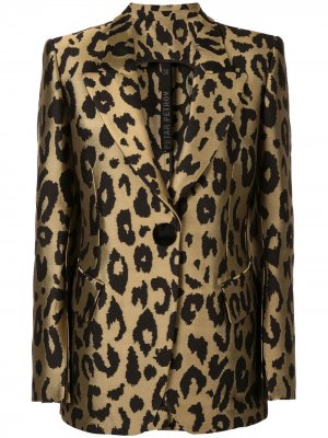 Куртка Justin с леопардовым принтом Petar Petrov. Цвет: золотистый
