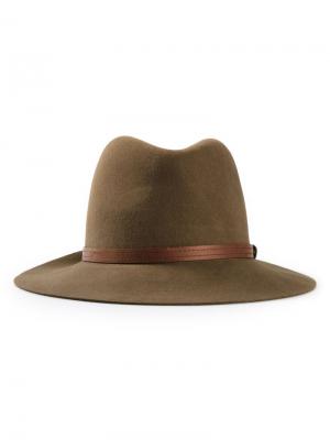 Шляпа-федора Rag & Bone. Цвет: коричневый