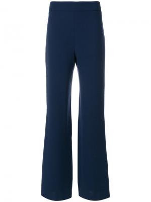 Расклешенные брюки Max Mara. Цвет: синий