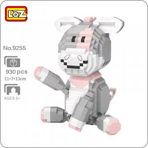9255 мир животных мультфильм осел лошадь сидеть кукла для домашних 3D DIY мини алмазные блоки кирпичи строительные игрушки детей подарок без коробки LOZ