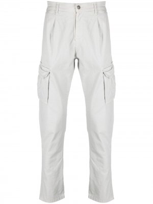 Узкие брюки карго Daniele Alessandrini. Цвет: серый