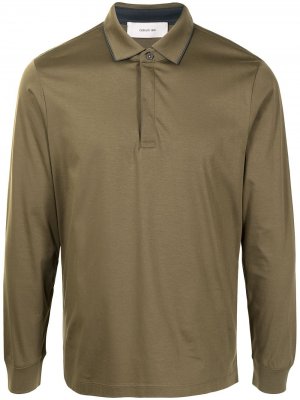 Рубашка поло с длинными рукавами Cerruti 1881. Цвет: зеленый