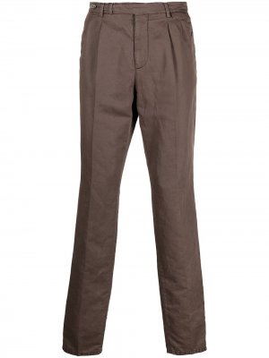 Узкие брюки чинос Brunello Cucinelli. Цвет: коричневый