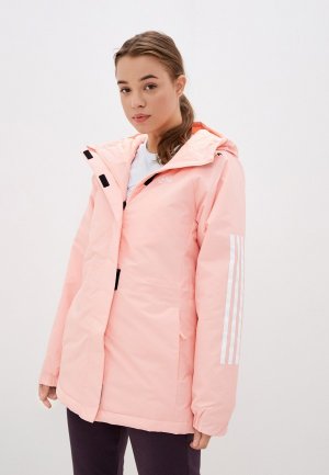 Куртка утепленная adidas. Цвет: розовый