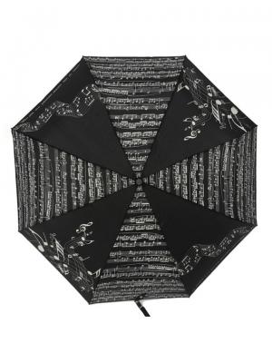 Зонт складной EMME M390A-OC Linea Music Nero. Цвет: черный