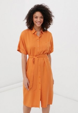 Платье Finn Flare. Цвет: оранжевый