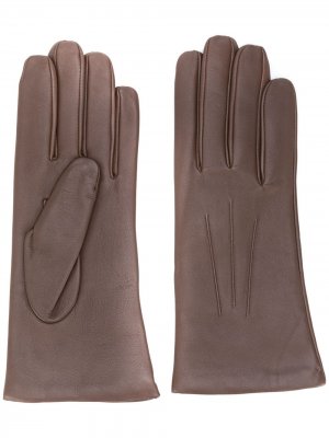 Короткие перчатки N.Peal. Цвет: коричневый