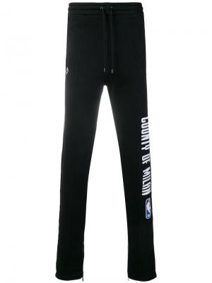 Спортивные брюки NBA Marcelo Burlon County of Milan. Цвет: черный
