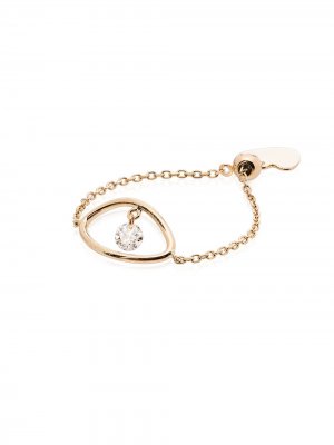 Золотое кольцо с бриллиантами Persée. Цвет: желтый