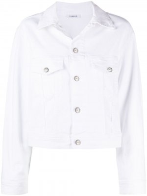 Джинсовая куртка на пуговицах P.A.R.O.S.H.. Цвет: белый