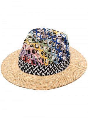 Шляпа с вышивкой Missoni Mare. Цвет: нейтральные цвета