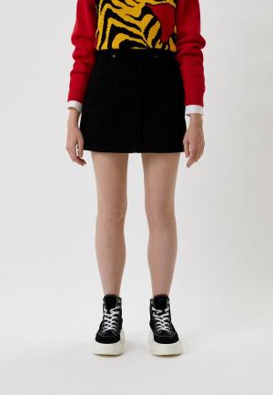 Юбка джинсовая Kenzo. Цвет: черный