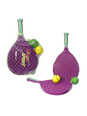 Набор для тенниса, ракетки 41х13 см, 2 мячика, прозрач. чехол 41х13х3см 1Toy. Цвет: прозрачный
