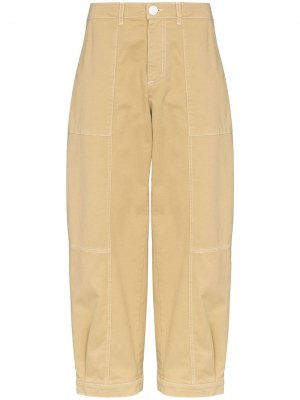 Укороченные брюки из денима See by Chloé. Цвет: нейтральные цвета