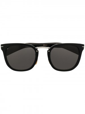 Солнцезащитные очки в круглой оправе Eyewear by David Beckham. Цвет: черный