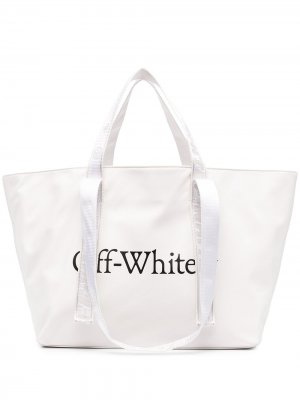 Маленькая сумка-тоут Commercial Off-White. Цвет: белый