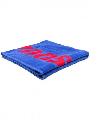 Пляжное полотенце с логотипом Dsquared2. Цвет: синий