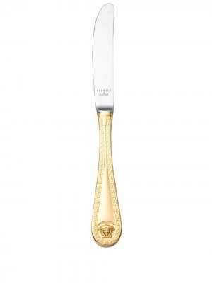 Позолоченный нож с декором Medusa Versace Home. Цвет: золотистый
