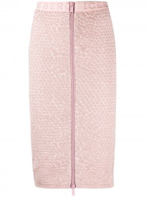 Фактурная юбка-карандаш Iceberg. Цвет: розовый