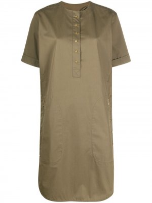 Платье-рубашка pre-owned Céline. Цвет: зеленый