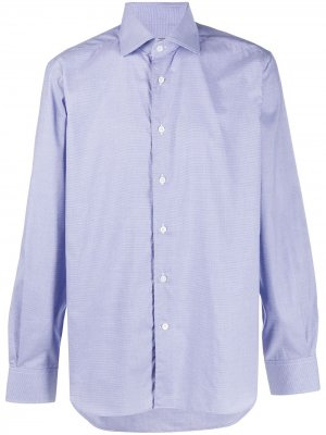 Полосатая рубашка Corneliani. Цвет: синий