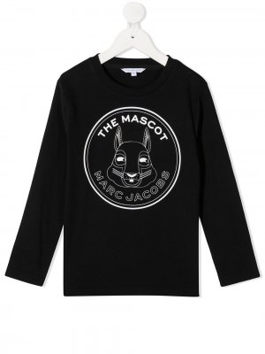 Топ с длинными рукавами и нашивкой-логотипом The Marc Jacobs Kids. Цвет: черный