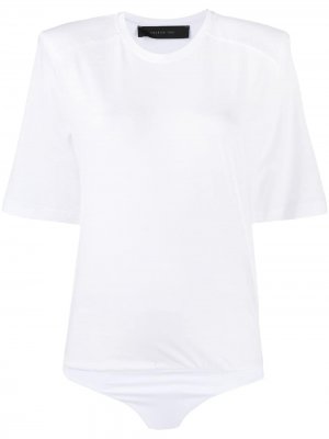 Боди-футболка с короткими рукавами Federica Tosi. Цвет: белый