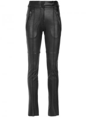 Leather skinny pants Gloria Coelho. Цвет: черный