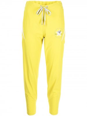 Спортивные брюки с надписью Lorena Antoniazzi. Цвет: желтый