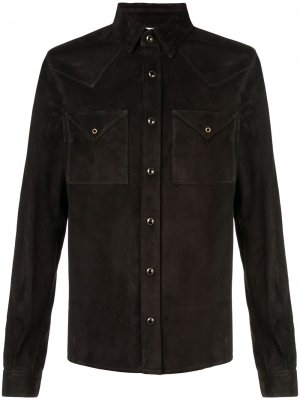 Рубашка с карманами Saint Laurent. Цвет: черный