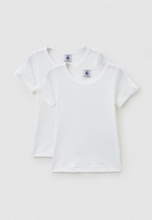 Футболки 2 шт. Petit Bateau. Цвет: белый