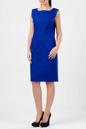 Платье TUZUN. Цвет: ярко-синий