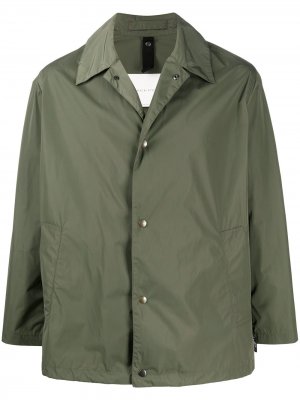 Однобортная куртка-рубашка Teeming Mackintosh. Цвет: зеленый