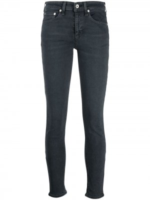 Укороченные джинсы скинни Cate Rag & Bone. Цвет: синий