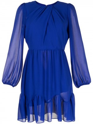 Шифоновое платье Jackie Milly. Цвет: синий