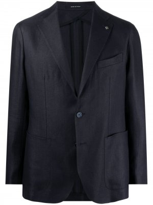 Однобортный пиджак Tagliatore. Цвет: синий