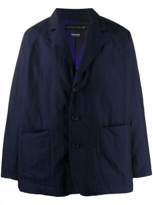 Однобортный пиджак строгого кроя Issey Miyake Men. Цвет: синий