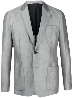 Однобортный пиджак Giorgio Armani. Цвет: серый